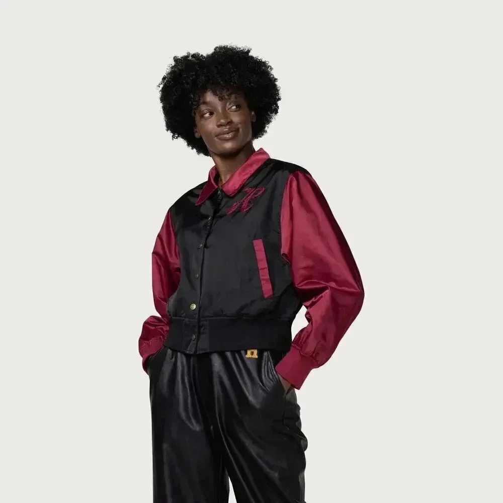 NWT Womens Honor The Gift Stadium Jacket 'Maroon’ - Picture 1 of 8